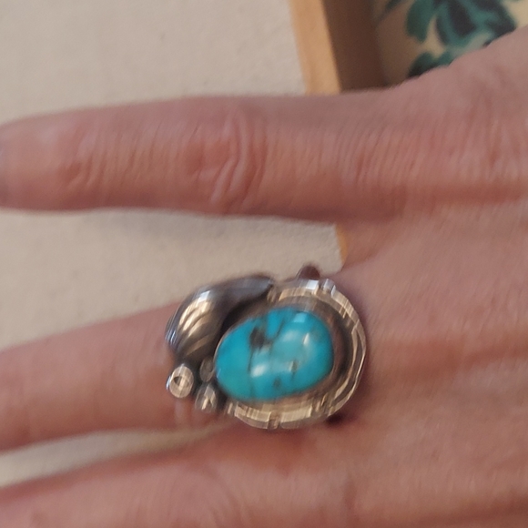 🌟FINAL SALE !!!Genuine Native American turquoise sterling 🌟 - Picture 8 of 8